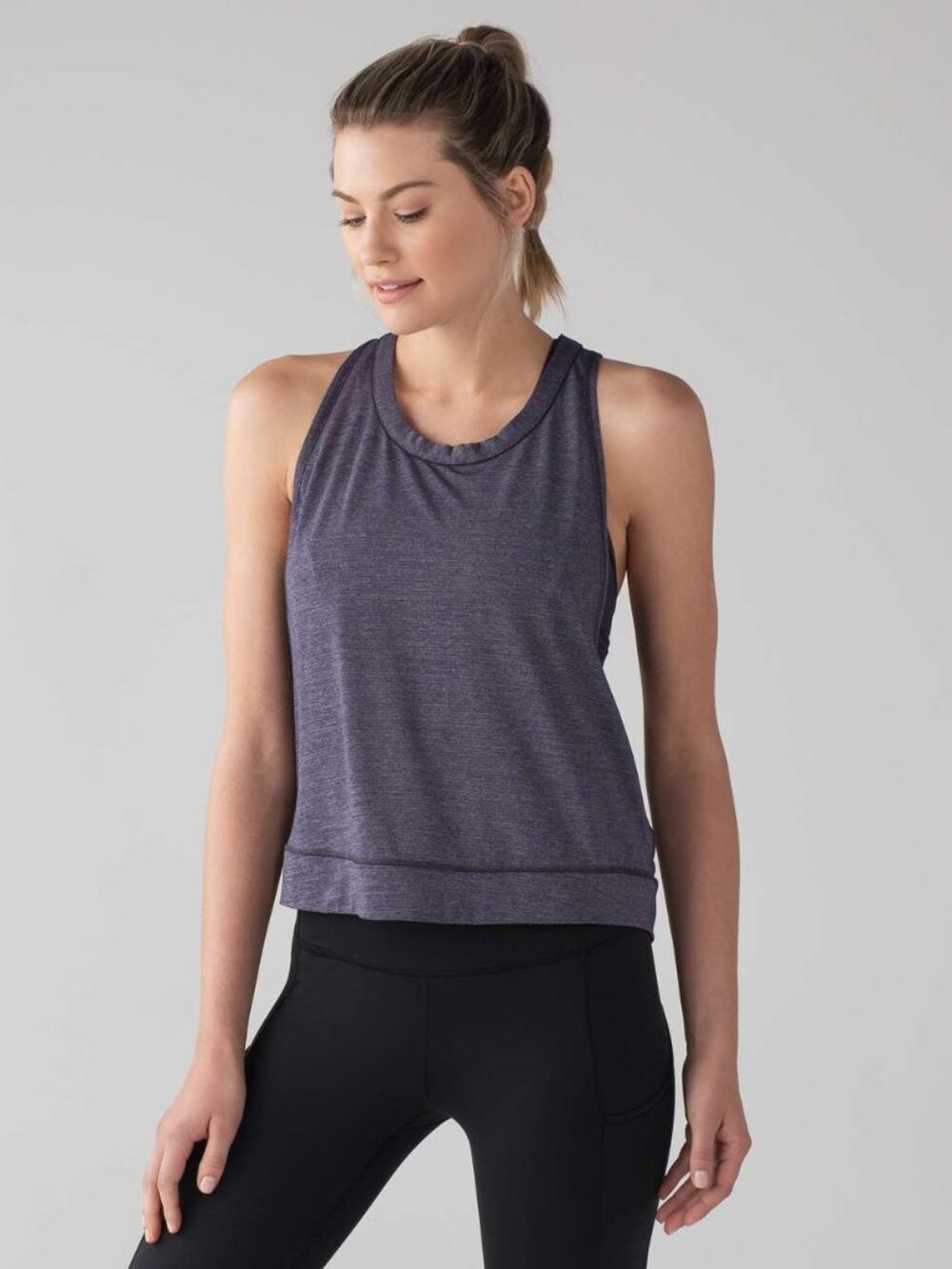 Lululemon Pace Perfect Tank - 12 Heathered Midnight Navy